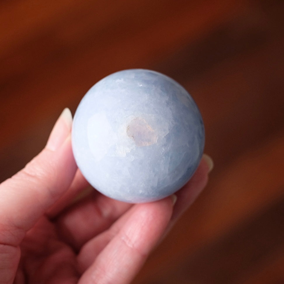 Blue Calcite Sphere | Calcite Crystal Sphere