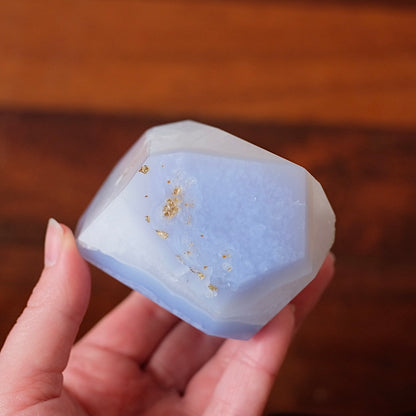 Blue Lace Agate + Quartz Freeform | Blue Lace Agate Crystal