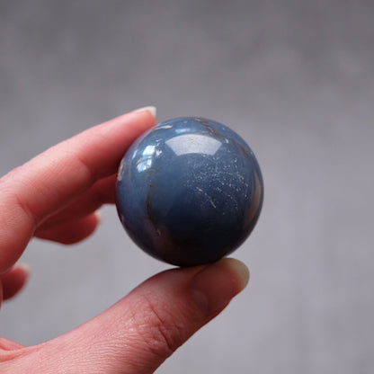 Angelite Sphere | Blue Anhydrite Crystal Sphere