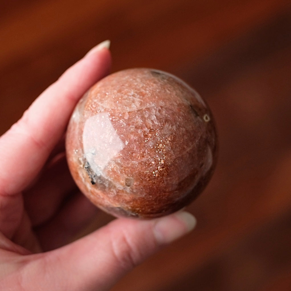 High Grade Sunstone Sphere | Sunstone Crystal Sphere