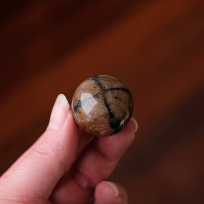 Chiastolite Sphere | Andalusite Crystal Sphere