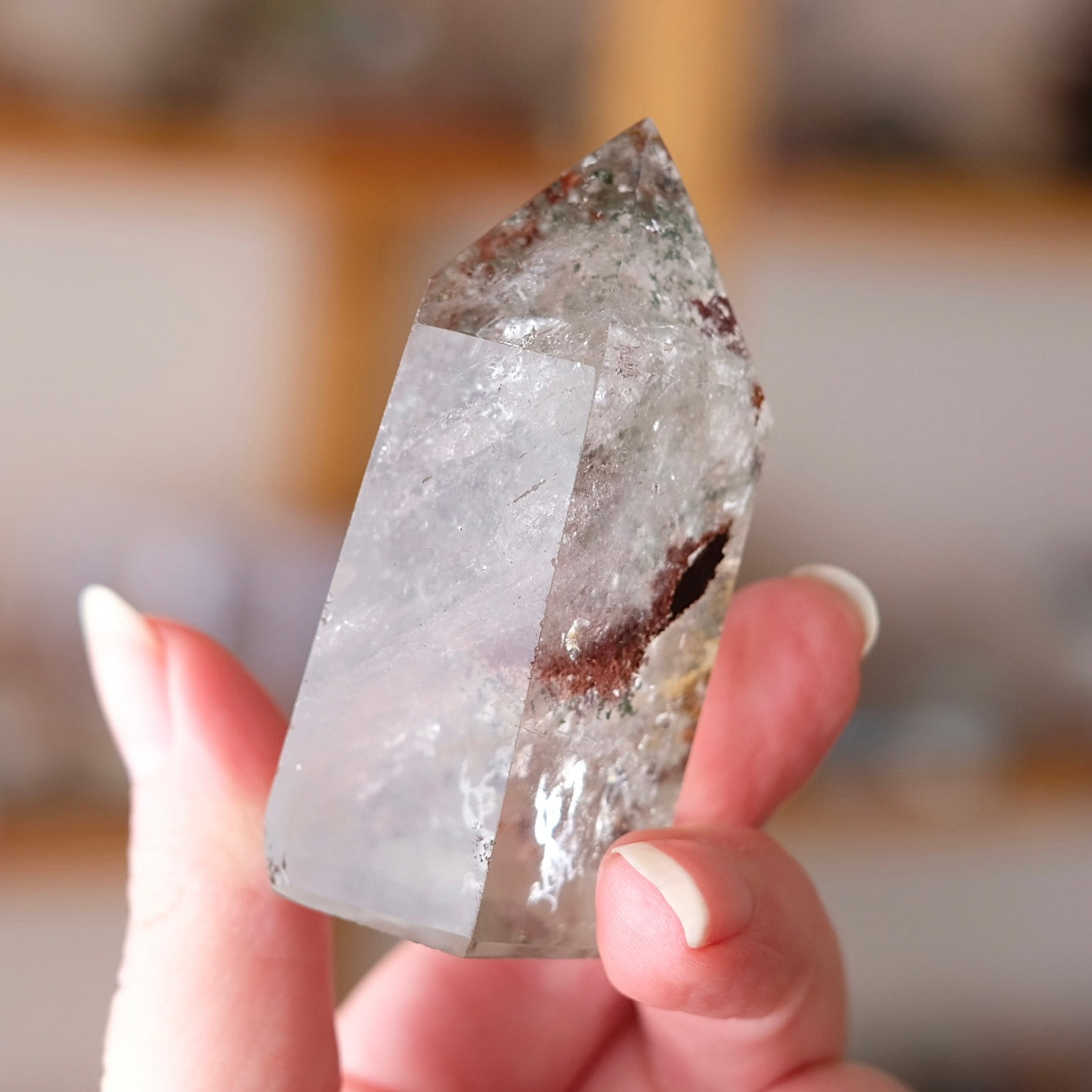 Garden Quartz Point | Lodolite Quartz | Dream Quartz Crystal Tower