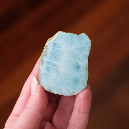 Larimar Slab | Polished Larimar Crystal Slice 5