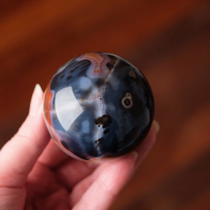Carnelian Sphere | Blue Carnelian Crystal Sphere