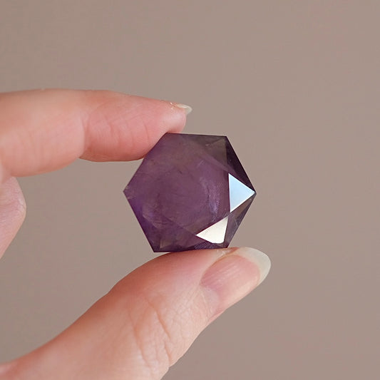 Amethyst Hexagon | Crystal Jewel | Star of David
