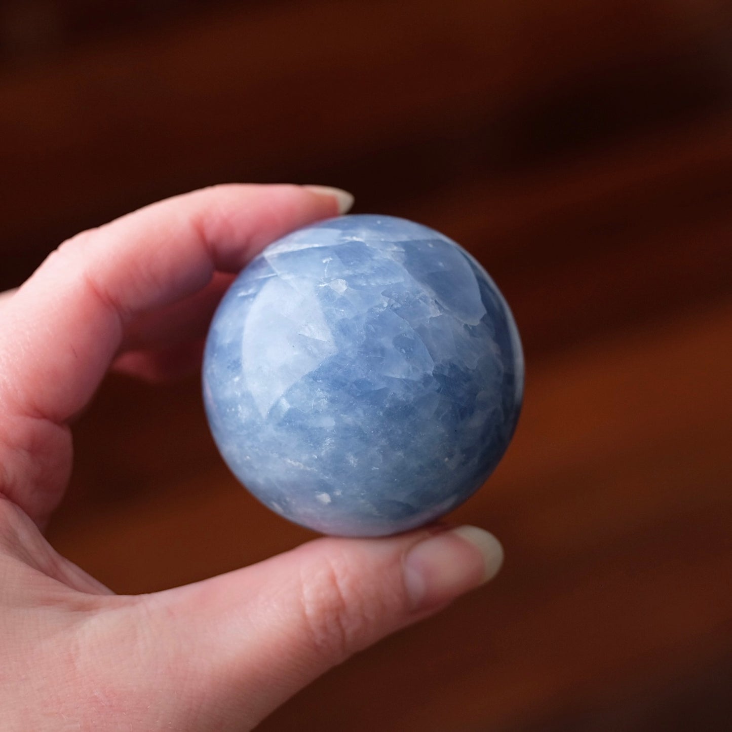Blue Calcite Sphere | Calcite Crystal Sphere