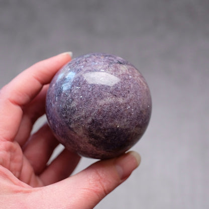 Lepidolite Sphere | Purple Lepidolite Crystal Sphere