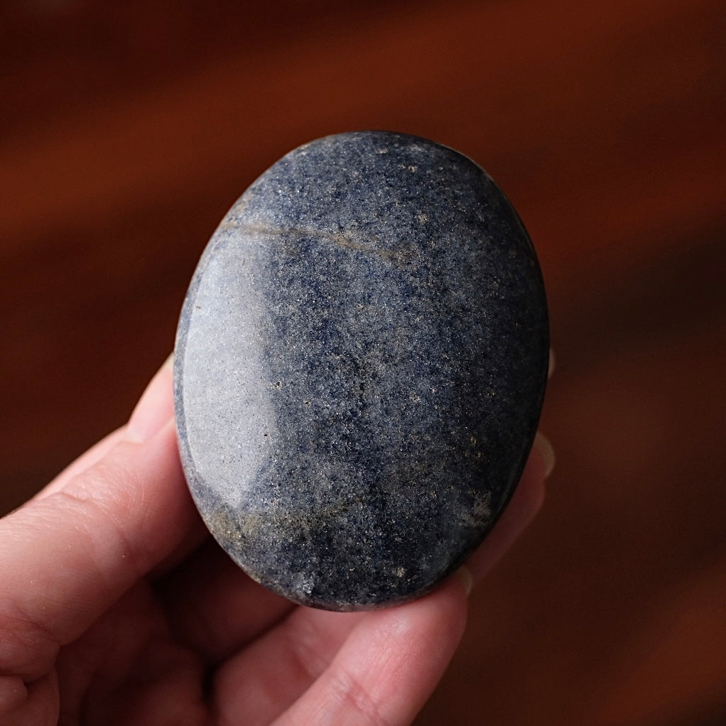 Lazulite Palm | Blue Lazulite Crystal Palmstone
