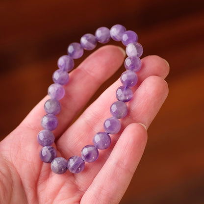 Dream Amethyst Bracelet | Chevron Amethyst Crystal Stretch Bracelet