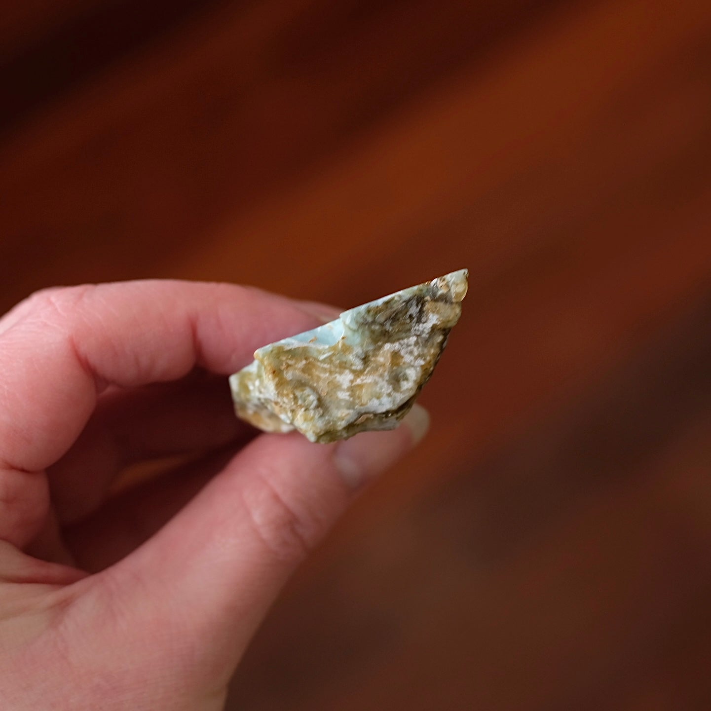 Larimar Slab | Polished Larimar Crystal Slice 2