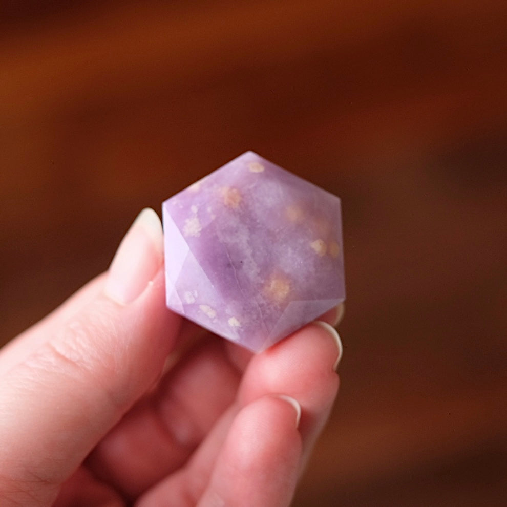 Lepidolite Hexagon | Crystal Jewel | Star of David