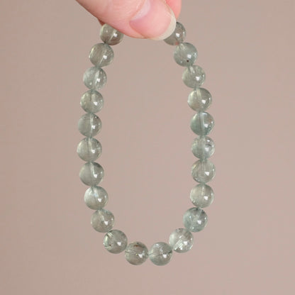 Green Aquamarine Bracelet | Crystal Stretch Bracelet