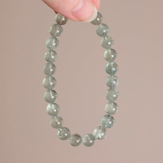 Green Aquamarine Bracelet | Crystal Stretch Bracelet