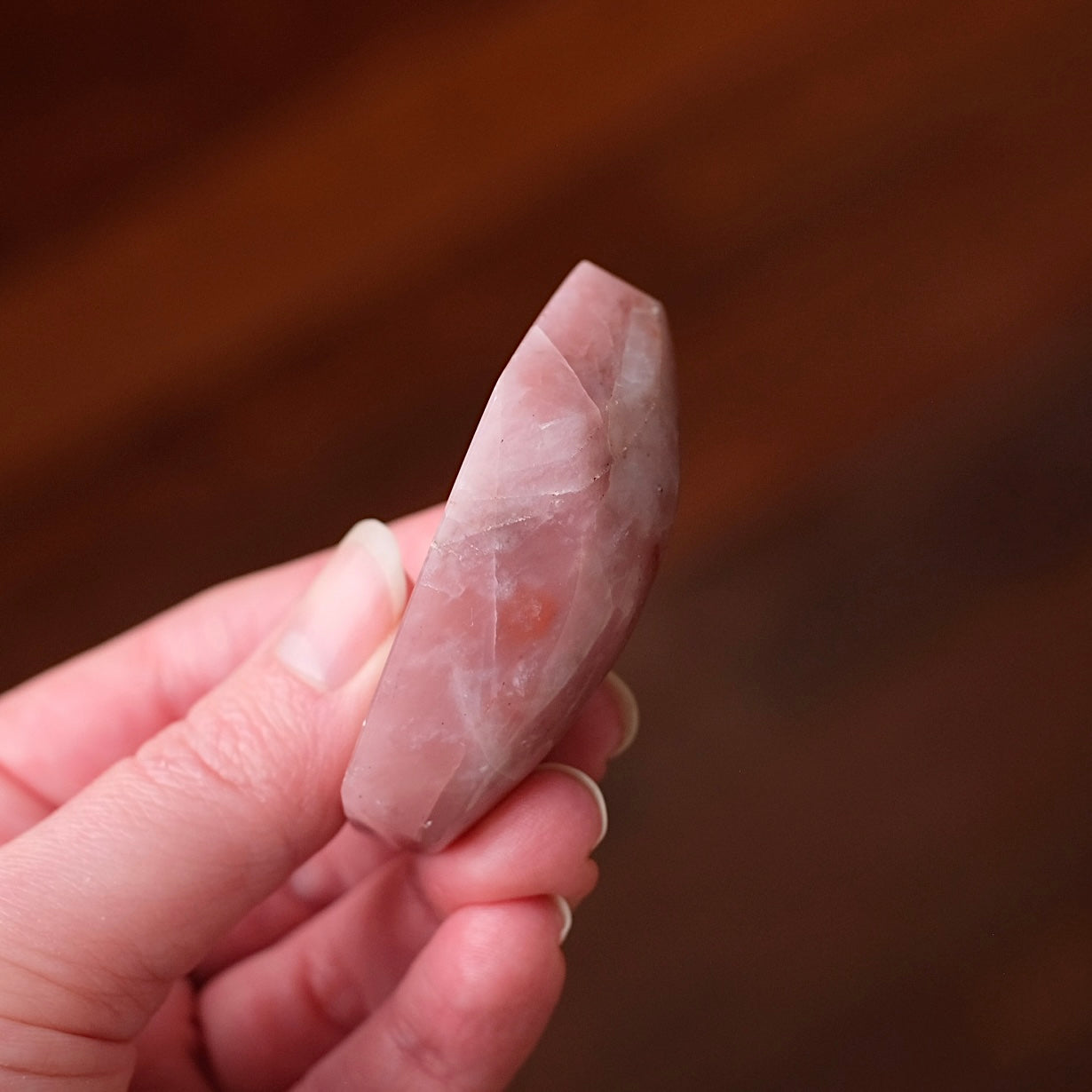 Rare Guava Quartz Freeform | Pink Quartz Crystal Freeform