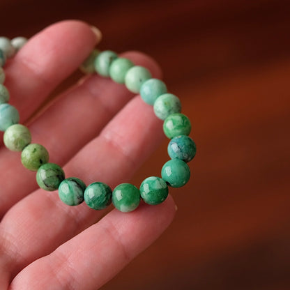 Variscite Bracelet | Green Variscite Crystal Stretch Bracelet