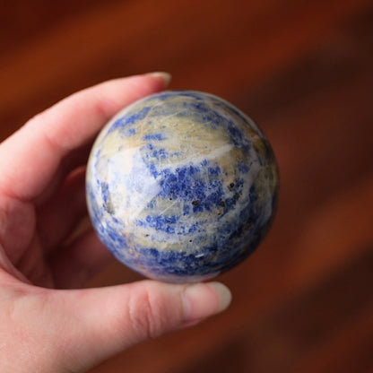 Rare Sodalite + Cancrinite Sphere | Sodalite Crystal Sphere