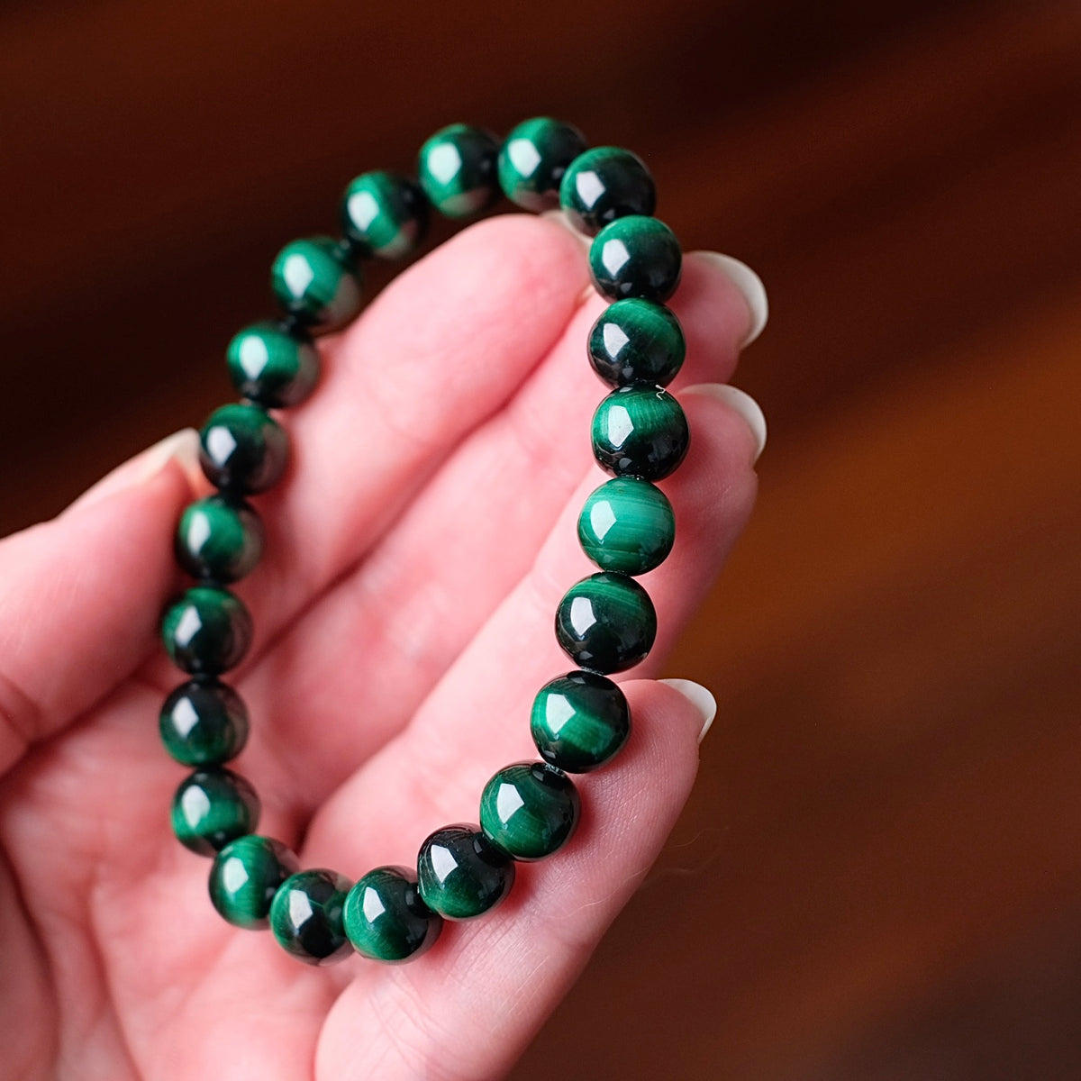 Chatoyant Malachite Bracelet | Cats Eye Malachite Crystal Bracelet