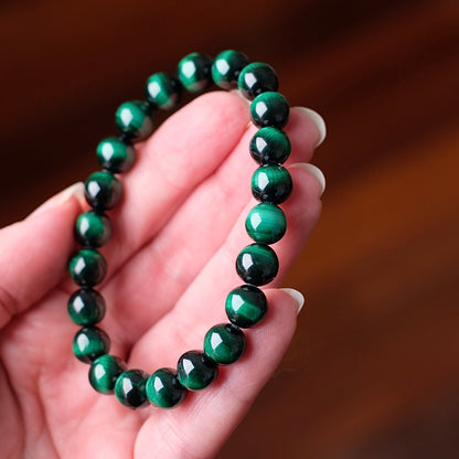 Chatoyant Malachite Bracelet | Cats Eye Malachite Crystal Bracelet