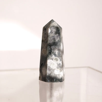 Stormy Skies Ocean Jasper Point | 6th Vein OJ Crystal Tower