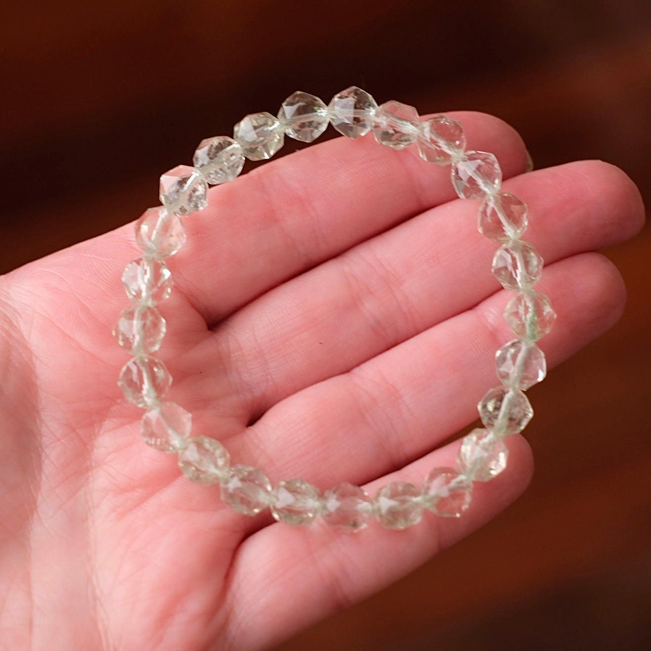 Prasiolite Bracelet | Green Amethyst Crystal Bracelet