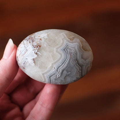 Grey Crazy Lace Agate Palm | Mexican Crazy Lace Crystal Palm