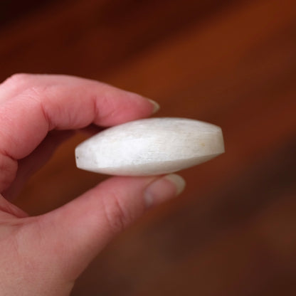 Flashy Moonstone Heart | Crystal Heart Carving