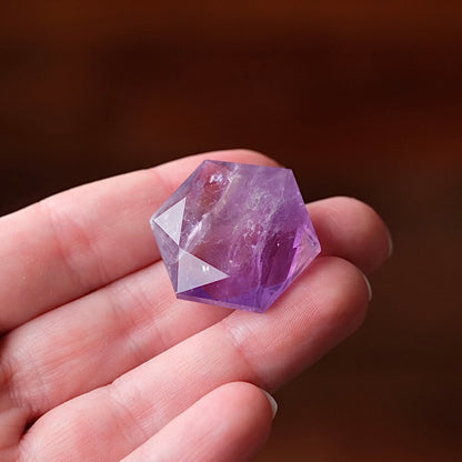 Amethyst Hexagon | Crystal Jewel | Star of David