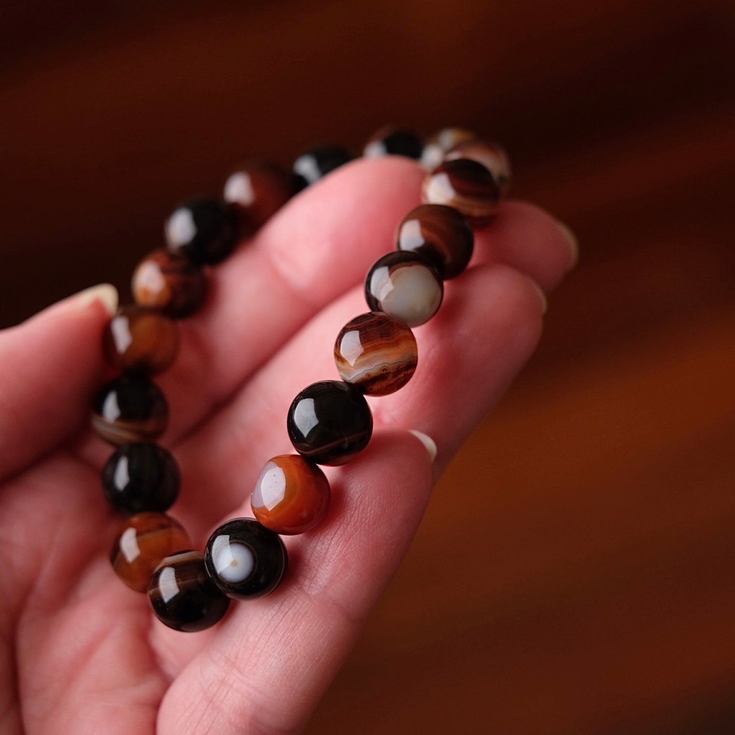 Sardonyx Bracelet | Crystal Stretch Bracelet
