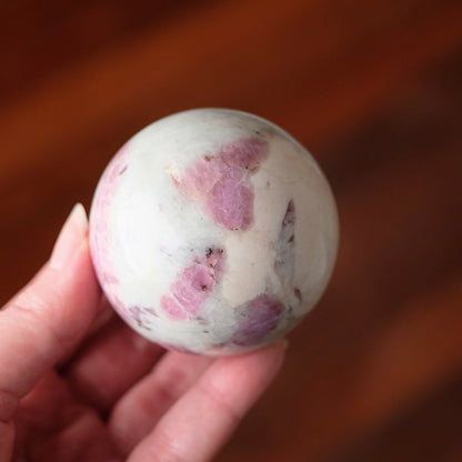 Pink Tourmaline + Lepidolite Sphere | Unicorn Stone Crystal Sphere