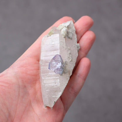 Yaogangxian Fluorite on Quartz Point | Quartz Crystal Specimen