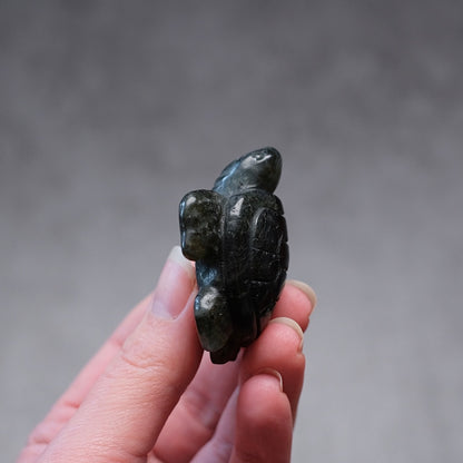 Labradorite Turtle Carving | Crystal Animal | Crystal Turtle