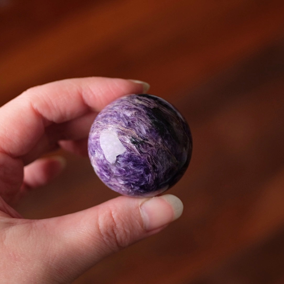 Purple Charoite Sphere | Charoite Crystal Sphere