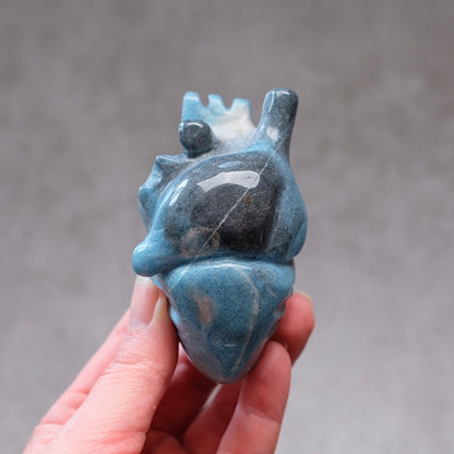 Trolleite Anatomical Heart Carving | Human Crystal Heart