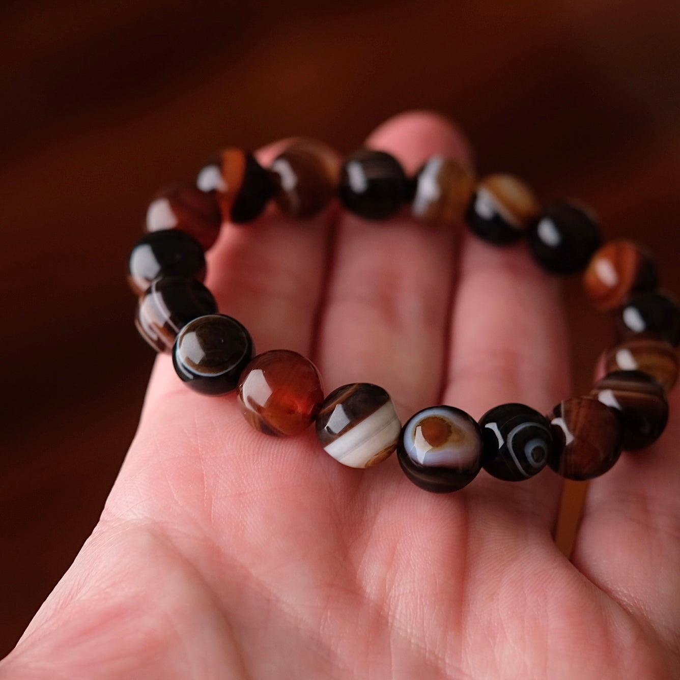 Sardonyx Bracelet | Crystal Stretch Bracelet
