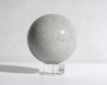 Silver Aventurine Sphere | Sage Mica Crystal Sphere