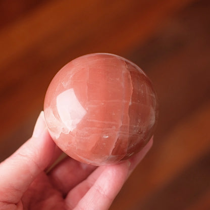Rose Calcite Sphere | Calcite Crystal Sphere