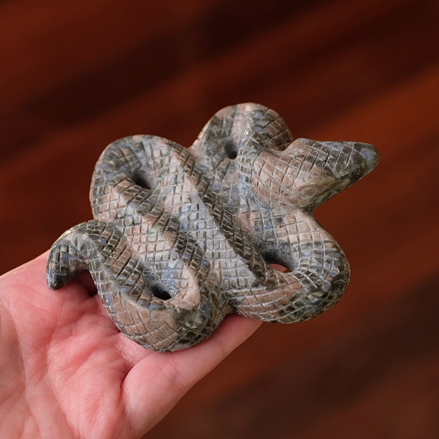 Que Sera Snake Carving | Llanite Crystal Snake
