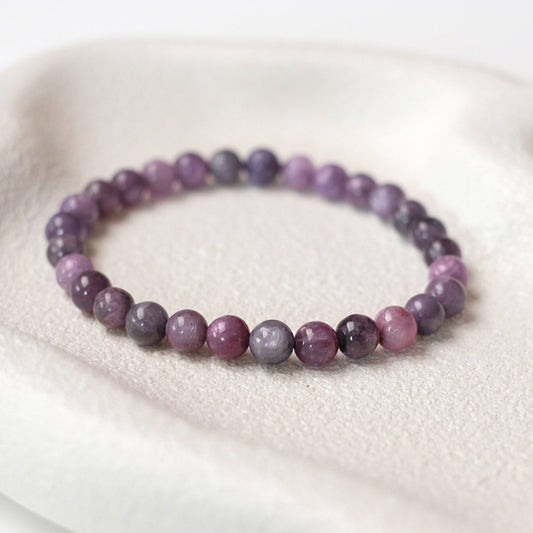 Natural Ruby Bracelet | Ruby Crystal Stretch Bracelet