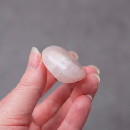 Australian Rose Quartz Palm | Rose Quartz Crystal Pocket Stone