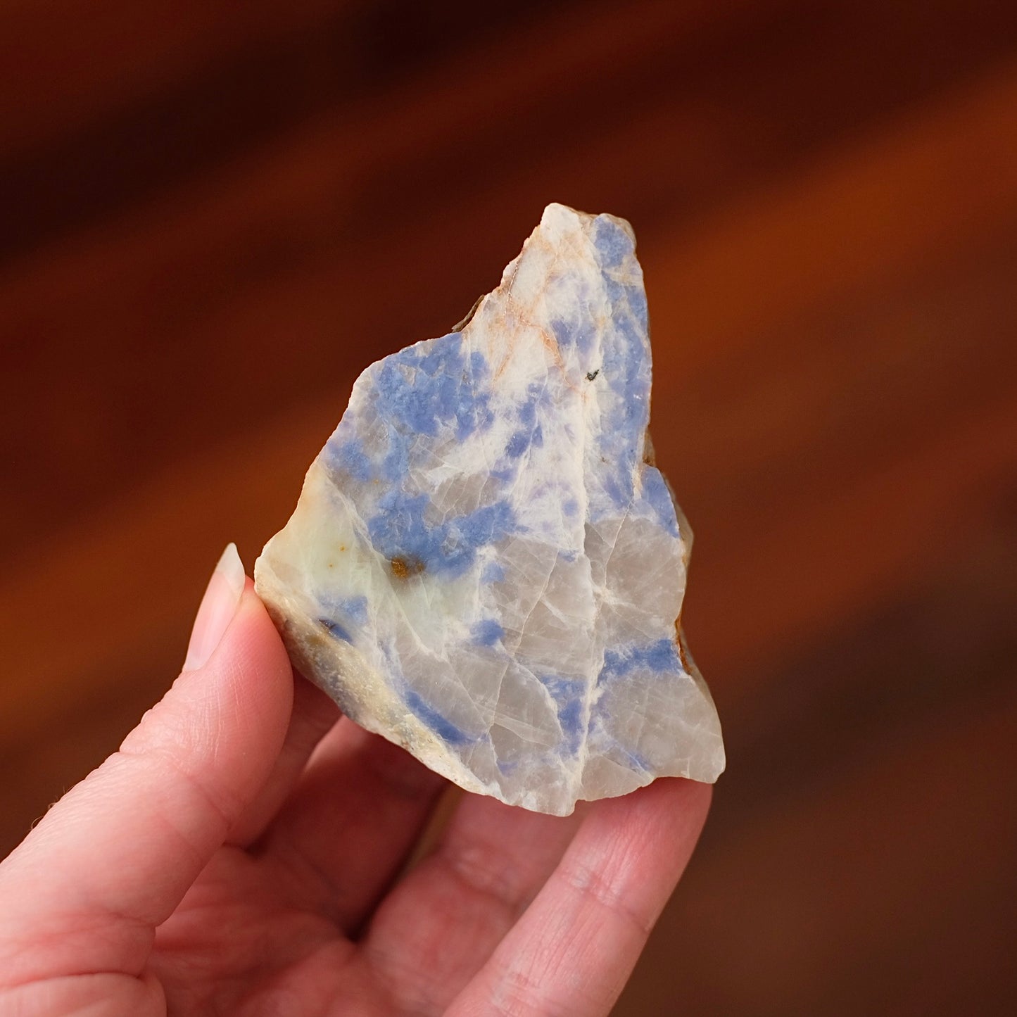 Rare Blue Lepidolite Slab | Polished Lepidolite Crystal Slice