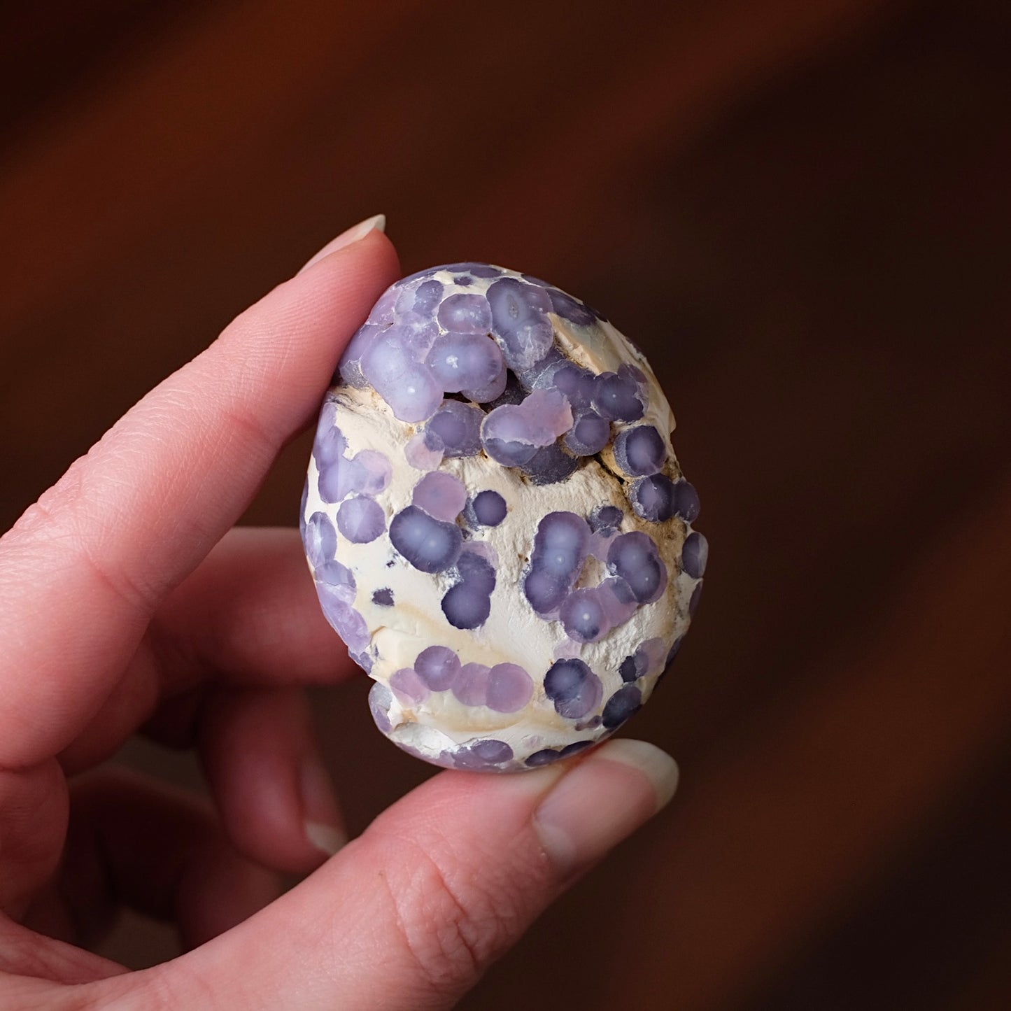 Grape Agate Palm | Grape Agate Crystal Palm Stone