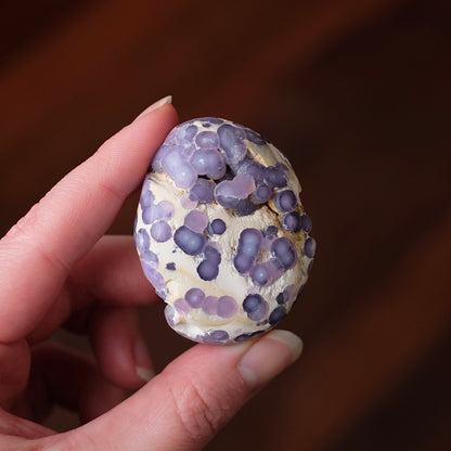 Grape Agate Palm | Grape Agate Crystal Palm Stone