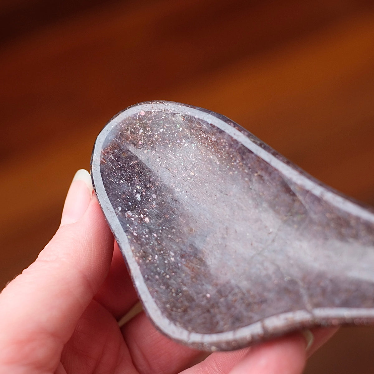 Bloodshot Iolite Bowl | Sunstone & Iolite Crystal Dish
