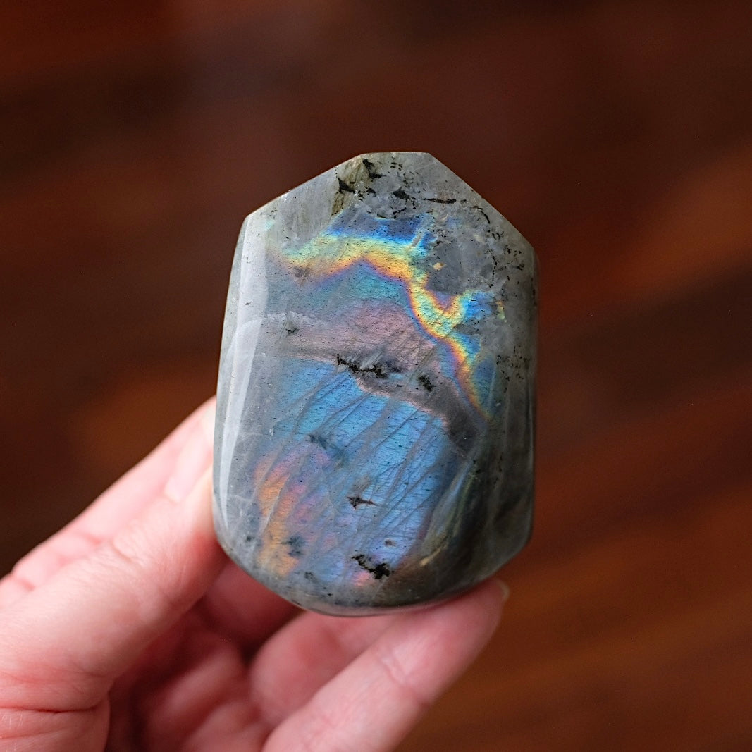 Flashy Labradorite Freeform | Pastel Labradorite Crystal Freeform