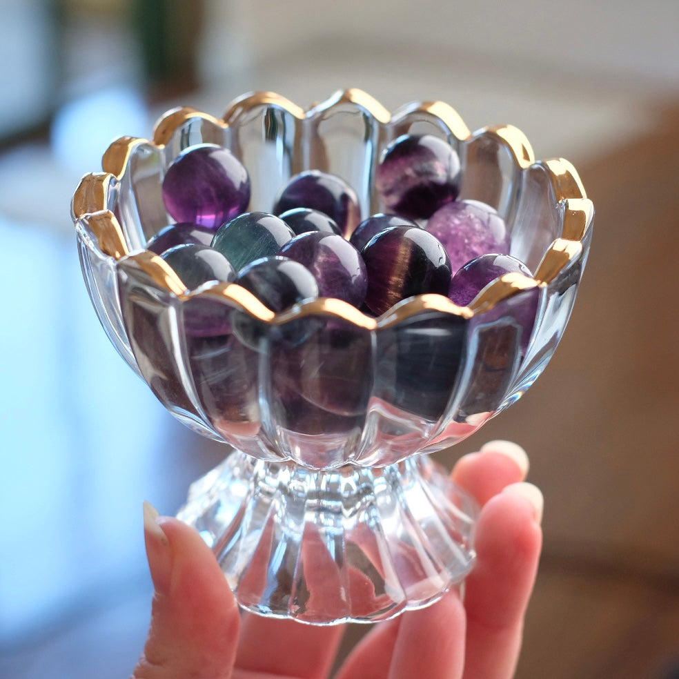 Mini Fluorite Spheres | Rainbow Fluorite Crystal Sphere