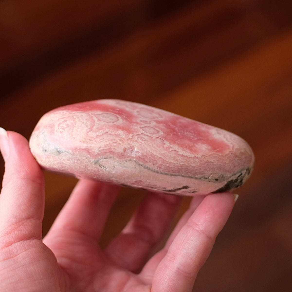 Rhodochrosite Freeform | Polished Rhodochrosite Crystal H