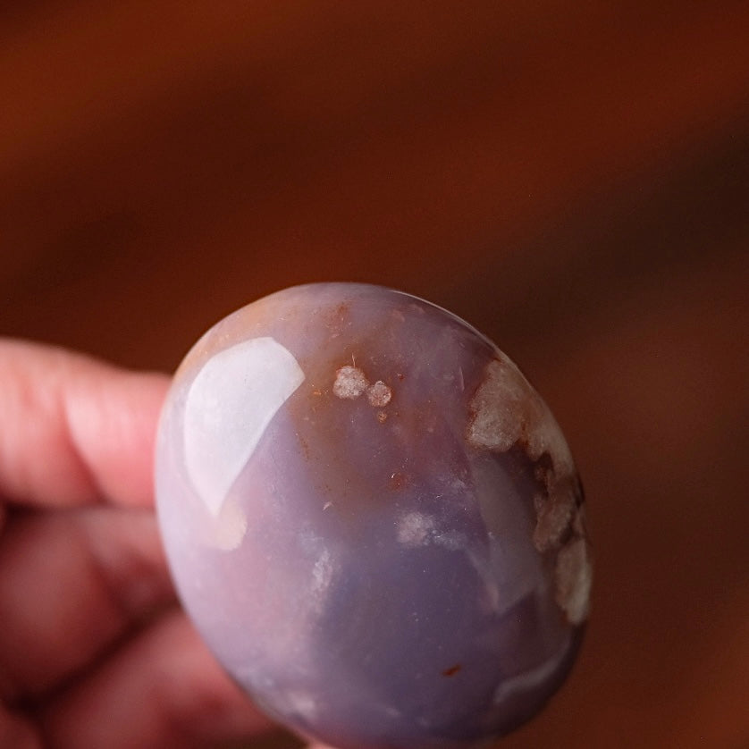 Flower Agate Palm | Flower Agate Crystal Palm Stone