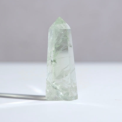 Prasiolite Point | Green Amethyst Crystal Tower