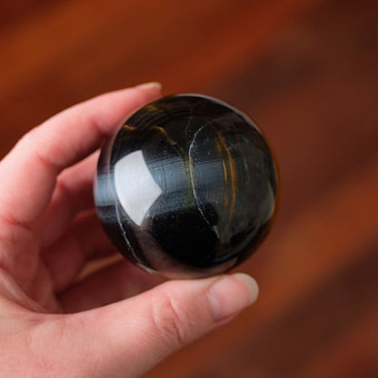 Blue Tiger Eye Sphere | Hawks Eye Crystal Sphere