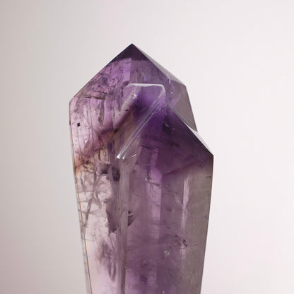 Amethyst Wand + Stand | Polished Amethyst Statement Crystal
